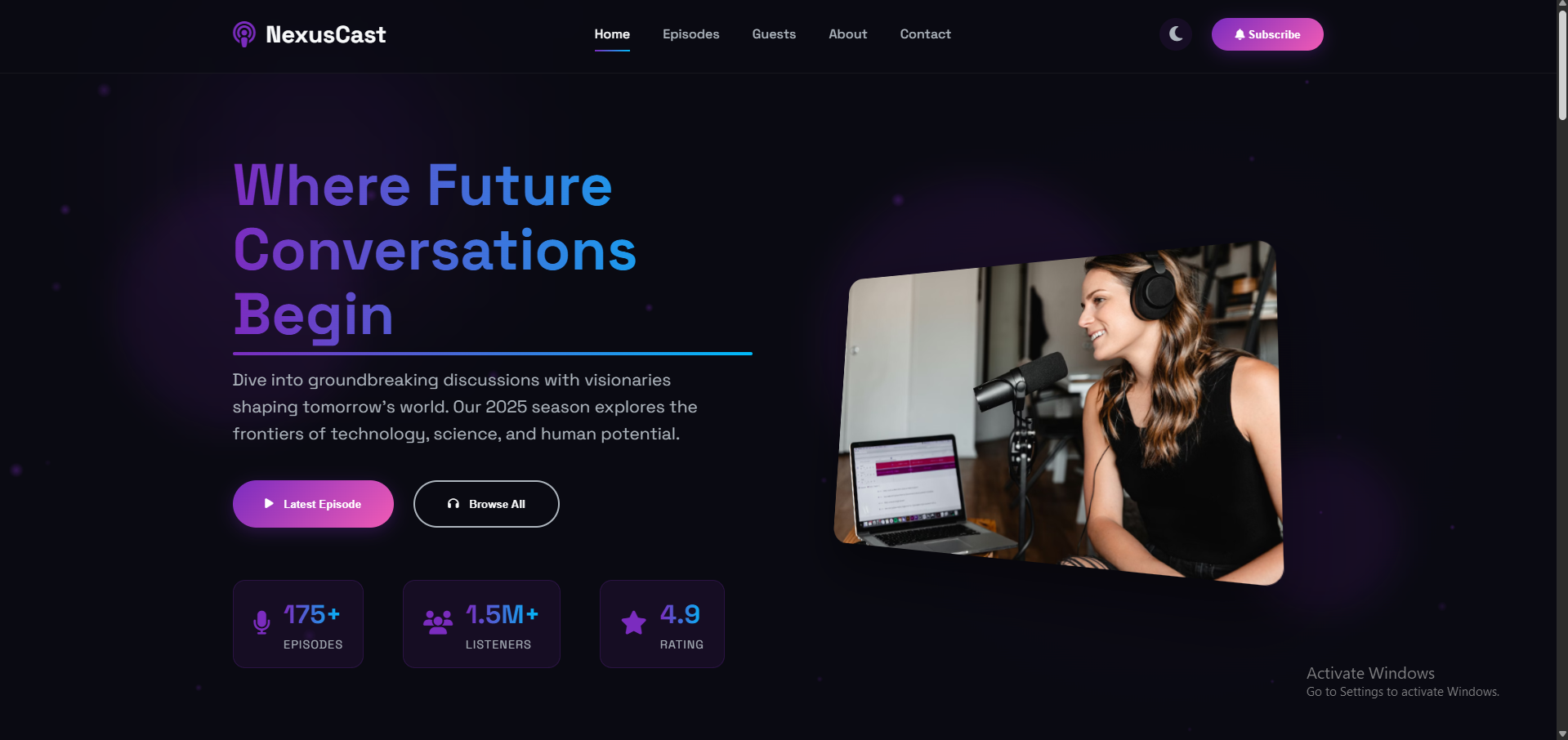Glitch Effect Portfolio Preview